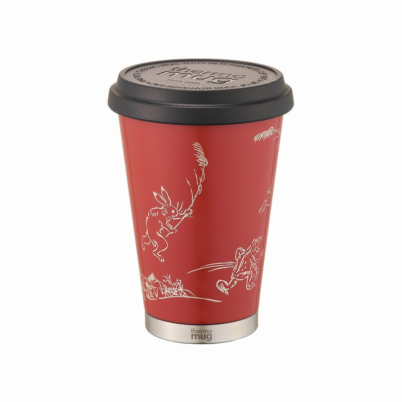 【漆】蒔絵 モバイルタンブラー ミニ｜URUSHI MAKIE MOBILE TUMBLER MINI（鳥獣戯画 朱）