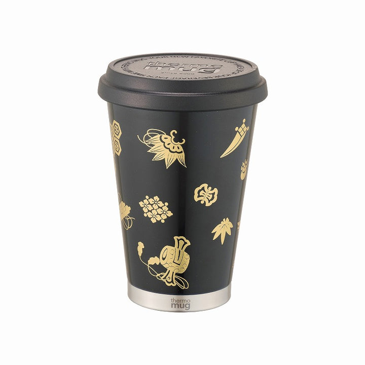 【漆】蒔絵 モバイルタンブラー ミニ｜URUSHI MAKIE MOBILE TUMBLER MINI（宝尽くし 黒）