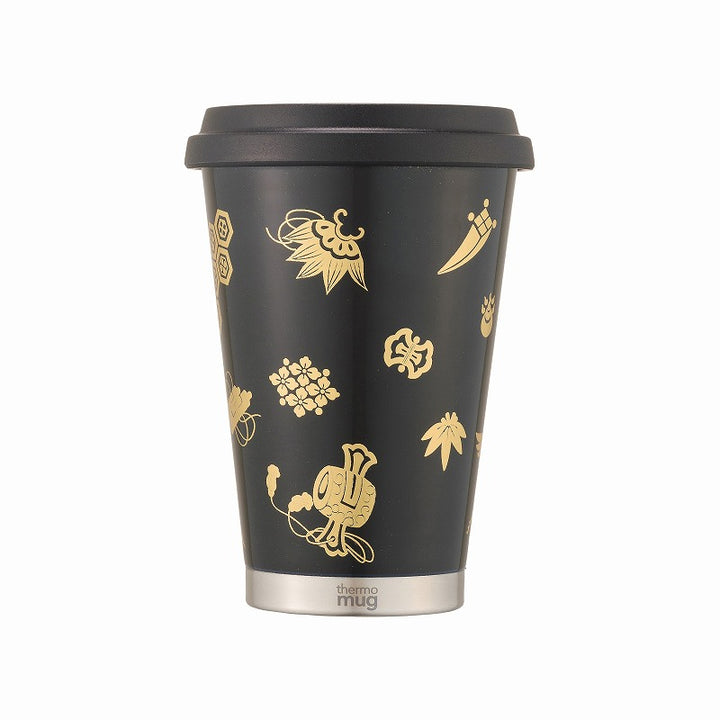 【漆】蒔絵 モバイルタンブラー ミニ｜URUSHI MAKIE MOBILE TUMBLER MINI（宝尽くし 黒）