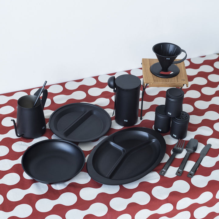 【燕】ランチプレートラウンド｜TSUBAME LUNCH PLATE ROUND（BLACK）