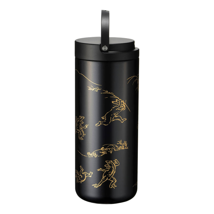 【漆】 蒔絵 ランタンボトル｜URUSHI MAKIE LANTERN BOTTLE（鳥獣戯画 黒）