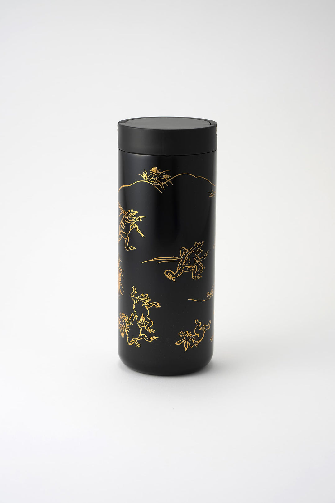 【漆】 蒔絵 ランタンボトル｜URUSHI MAKIE LANTERN BOTTLE（鳥獣戯画 黒）